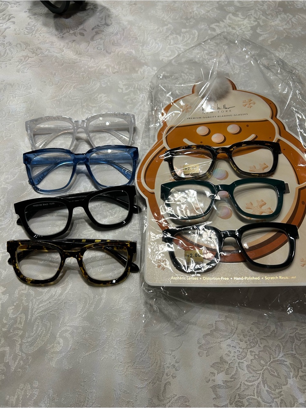 Reading glasses Pack - Blue, Black, Tortoiseshell, Clear Nicole-Miller